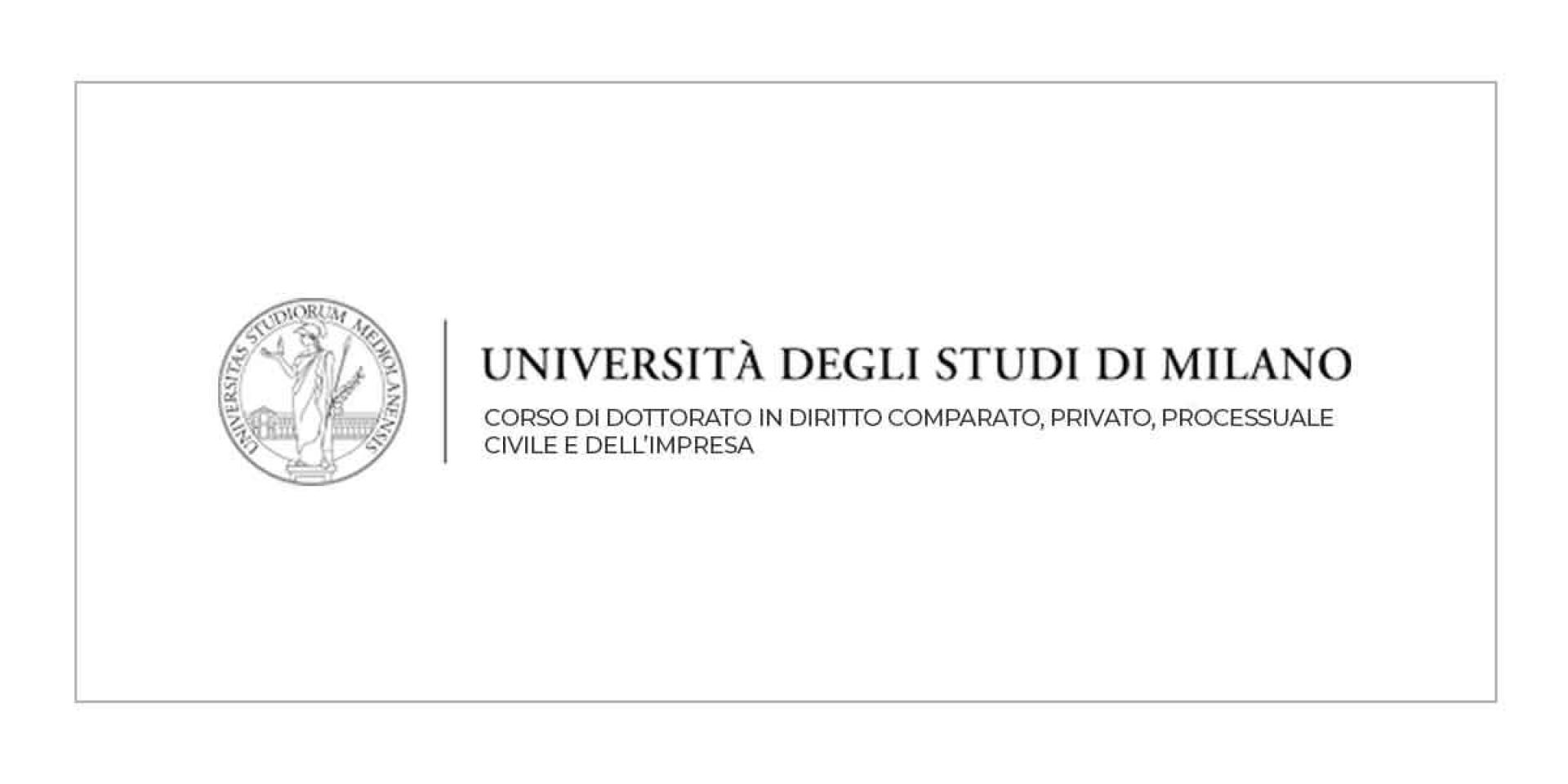 Universitat de Milano | Dottorato in diritto comparato, privato, processuale civile e dell'impresa