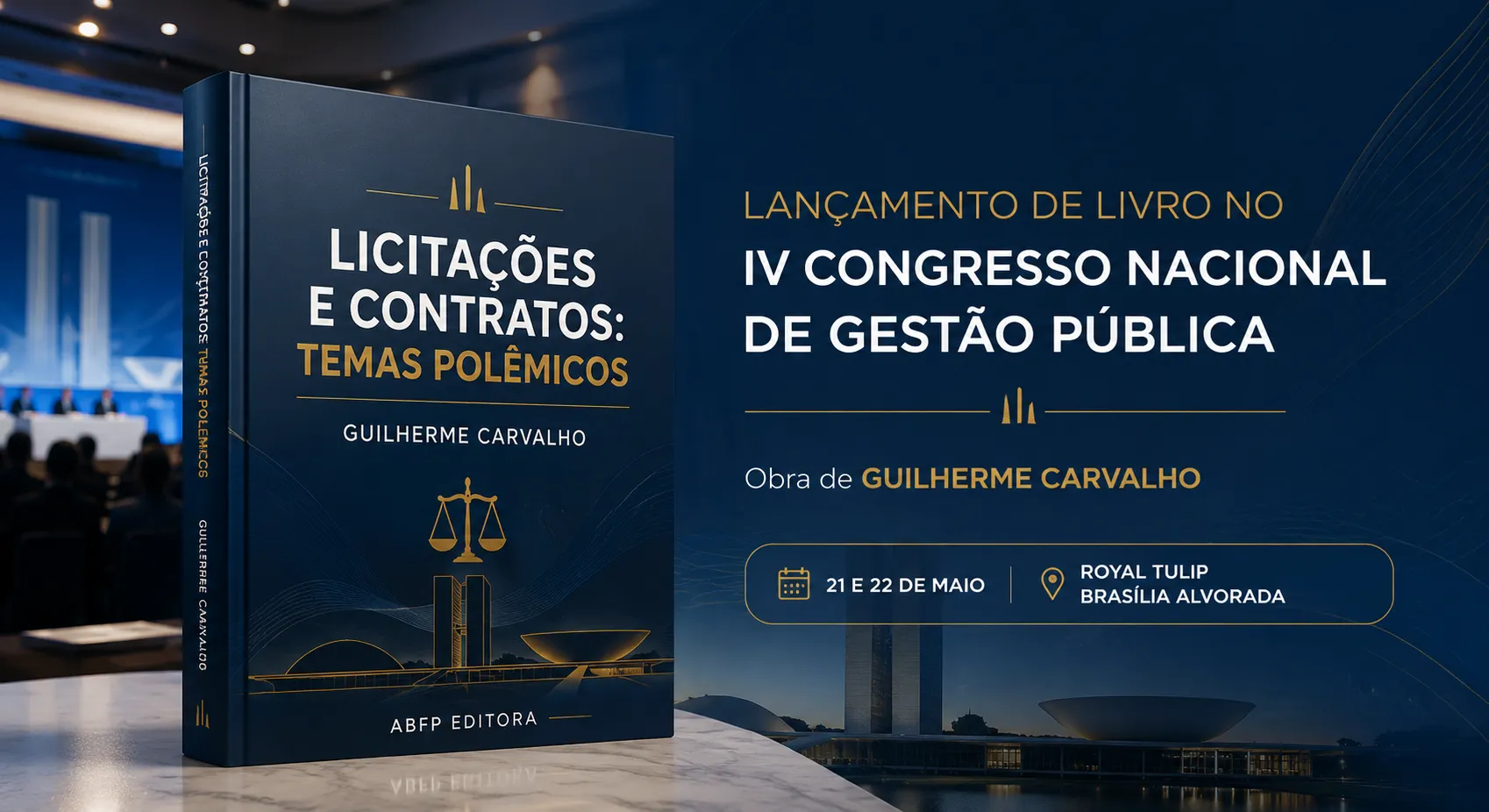 Livro sobre licitações marca Congresso de Gestão Pública